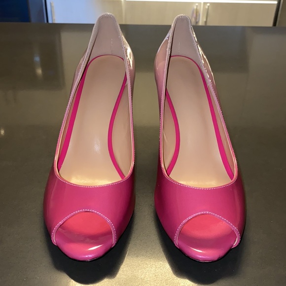 NWT Eldof Peep Toe Pump in Pink Hombre - Picture 6 of 12